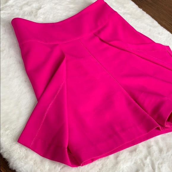 Bebe Pink Crepe Flap Overlay Shorts - Picture 5 of 5